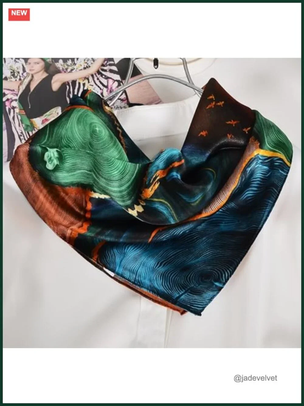 100% Mulberry Silk Scarf 21